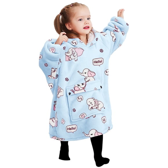 Sudadera con capucha portátil KFUBUO para niños de 2 a 6 años, franela