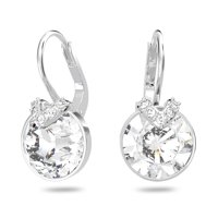 Pendientes Swarovski Bella Drop Con Cristales Blancos Rodiados