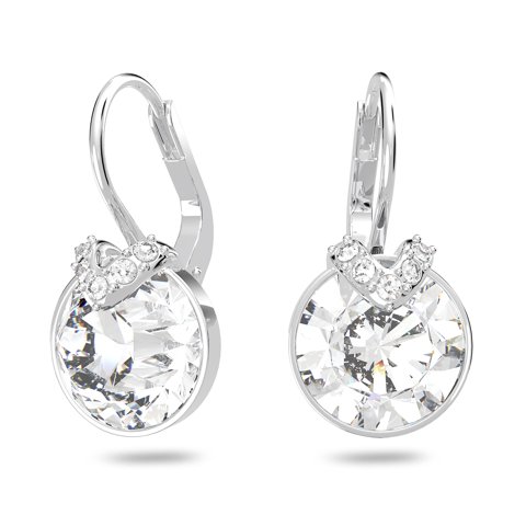 Pendientes Swarovski Bella Drop Con Cristales Blancos Rodiados