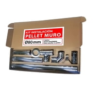 Genérico - Kit Instalación Estufa A Pellet Inox Muro 80Mm