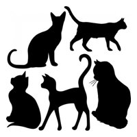 Rienda Libre Graphics - Decomural Cat House Cats Set Ws-33055