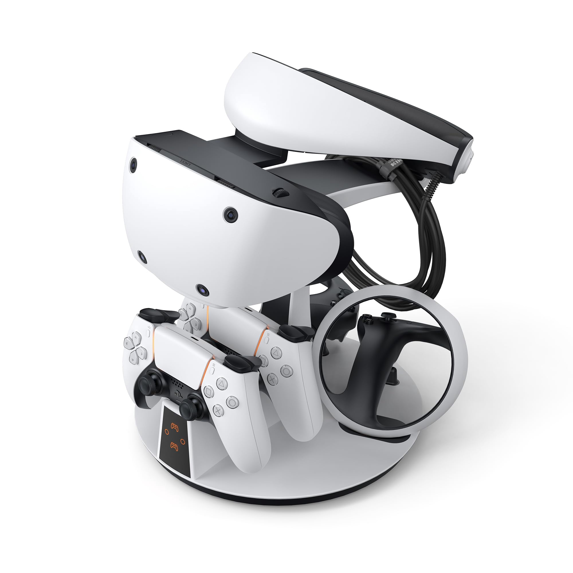 Kiwi Design - Estación De Carga Y Soporte De Pantalla Con Diseño Kiwi D2 Para Psvr2 Y Ps5