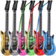 thumbnail image 1 of Guitarra hinchable Bedwina para niños de 36 pulgadas, paquete de 6 unidades, color neón, 1 of 7