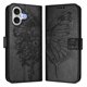 thumbnail image 2 of Funda cartera mariposa para iPhone 17 con soporte y ranuras para tarjetas Negro, 2 of 5
