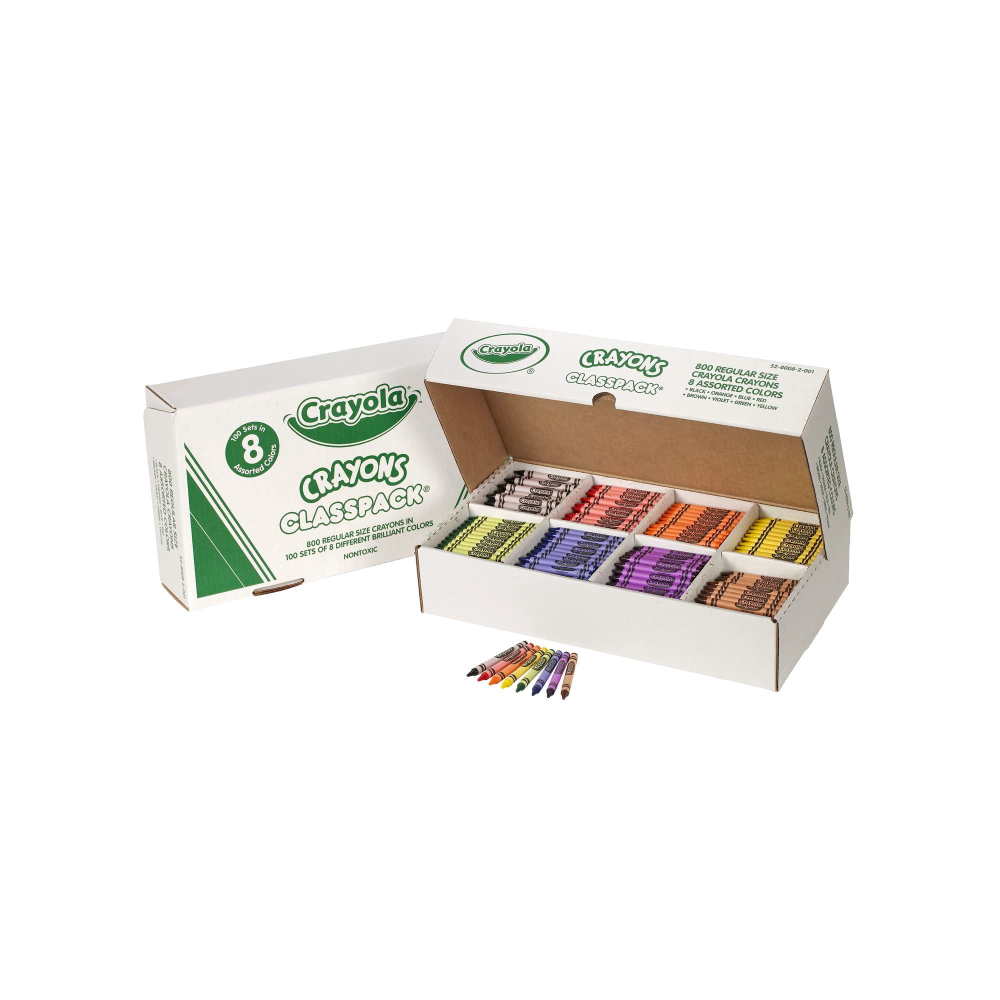Crayola - Crayon Classpack 800 Unidades Útiles Escolares A Granel