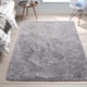 thumbnail image 4 of Alfombra Merelax, moderna, suave y esponjosa, peluda, 120 x 180 cm, color gris, 4 of 8