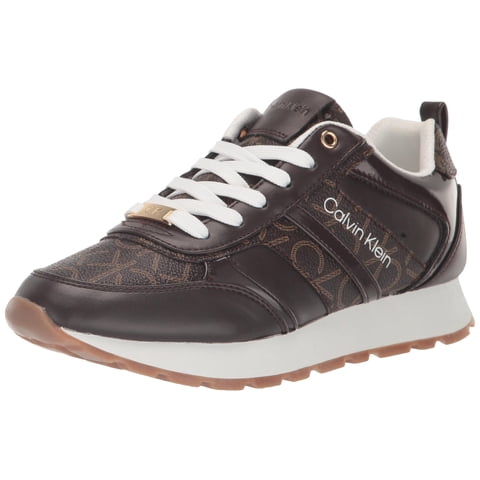 Zapatilla Calvin Klein Carlla3 Para Mujer, Color Marrón, Talla 11