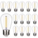 thumbnail image 1 of Cadena de luces LED CLSETAIC S14, 1 W, 2200 K, impermeable, paquete de 15, 1 of 9