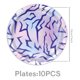 thumbnail image 2 of Pack 10 Platos Carton Kpop Guerreras Kpop 18cm Fiestas Lila, 2 of 5