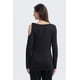 thumbnail image 3 of Polera Mujer Aplicación Nudo Hombro Negro, 3 of 4