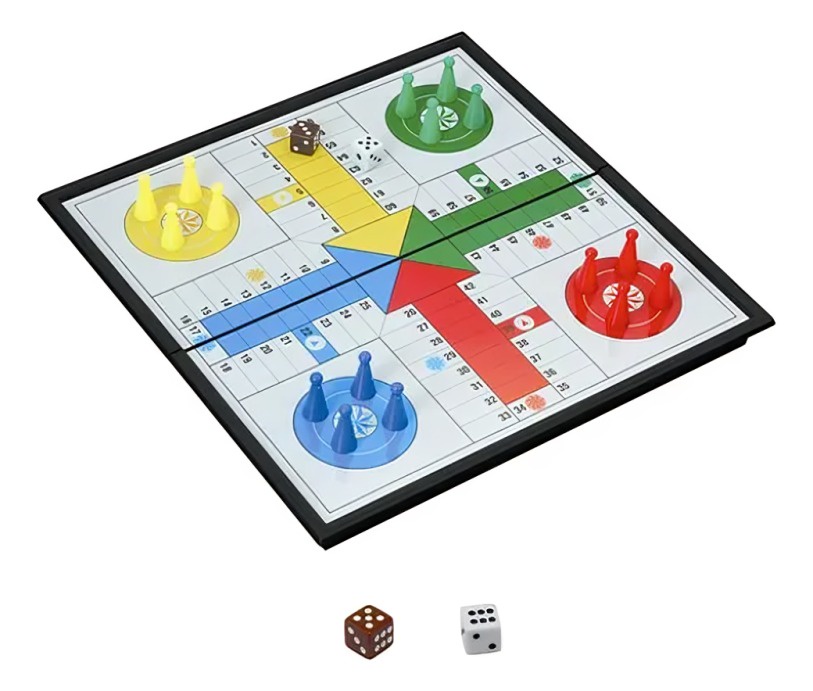 Genérico - Juego De Mesa Ludo Tablero Plegable Didáctico 20X20Cm