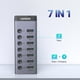 thumbnail image 2 of Hub USB 3.0 alimentado por UGREEN de 7 puertos con 4 puertos de carga, 2 of 9