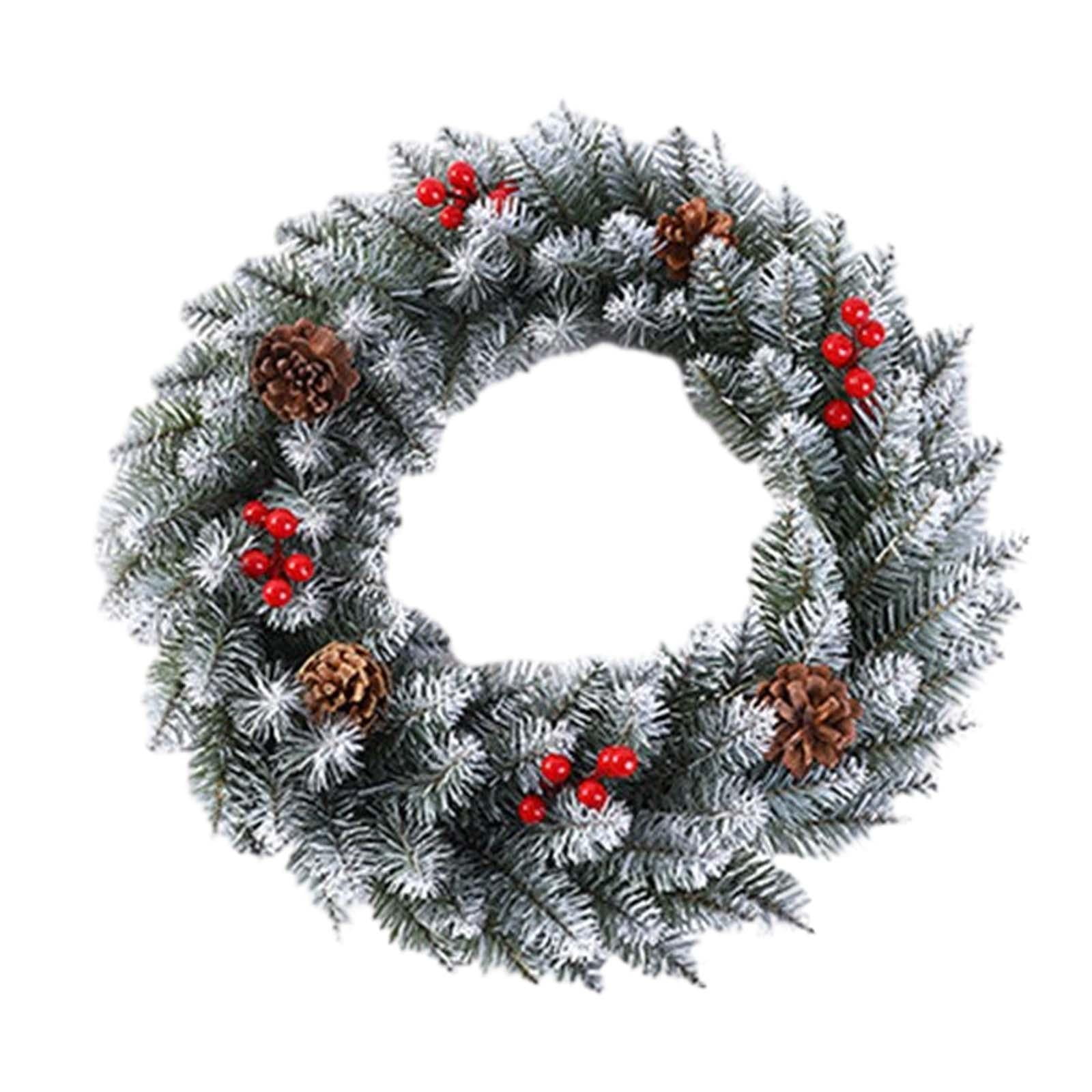 Magideal - Corona De Navidad, Corona Navideña, Corona De Puerta Principal De Inauguración De La Casa, Corona De Navidad Para El Hogar, Fiesta, Festival, Sala De , Diámetro 30cm