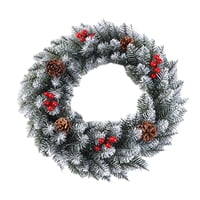 Magideal - Corona De Navidad, Corona Navideña, Corona De Puerta Principal De Inauguración De La Casa, Corona De Navidad Para El Hogar, Fiesta, Festival, Sala De , Diámetro 30Cm