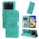 thumbnail image 1 of Funda tipo cartera FOXDOCK para Xiaomi Poco M4 Pro 4G , diseño girasol en relieve, cuero PU, cierre magnético, soporte y tarjetero, 1 of 5