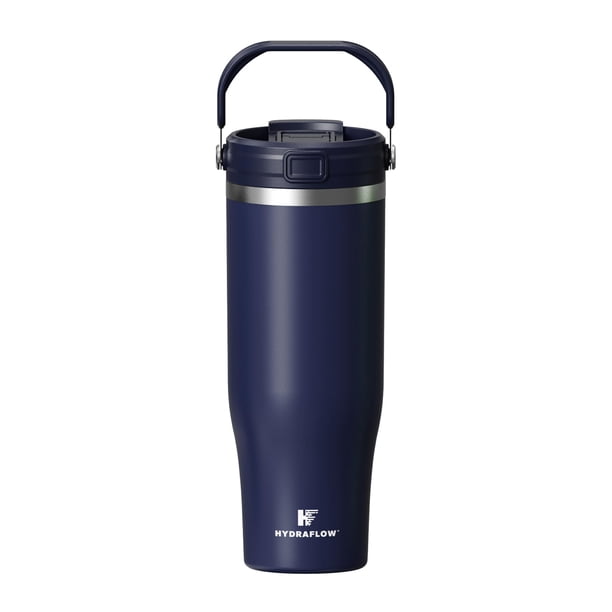 Vaso de viaje HYDRAFLOW de acero inoxidable con aislamiento de 1,2 L, color azul marino
