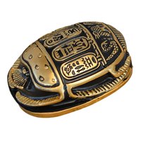 Magideal - Antiguo Decoración De Jeroglíficos Resina Pisapapeles Escultura Estatua Para Arreglo De Mesa De Oficina Figurita Coleccionable 8.5X6X3Cm