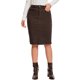 thumbnail image 1 of INSPIRE CHIC Falda de Jean para Mujer Dobladillo Crudo Cintura Alta Bolsillos Estiramiento Falda de Mezclilla de Longitud Media Marrón Oscuro S, 1 of 6