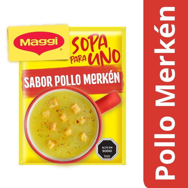 Sopa Para Uno Sabor Pollo Merkén Sobre 16 g Maggi