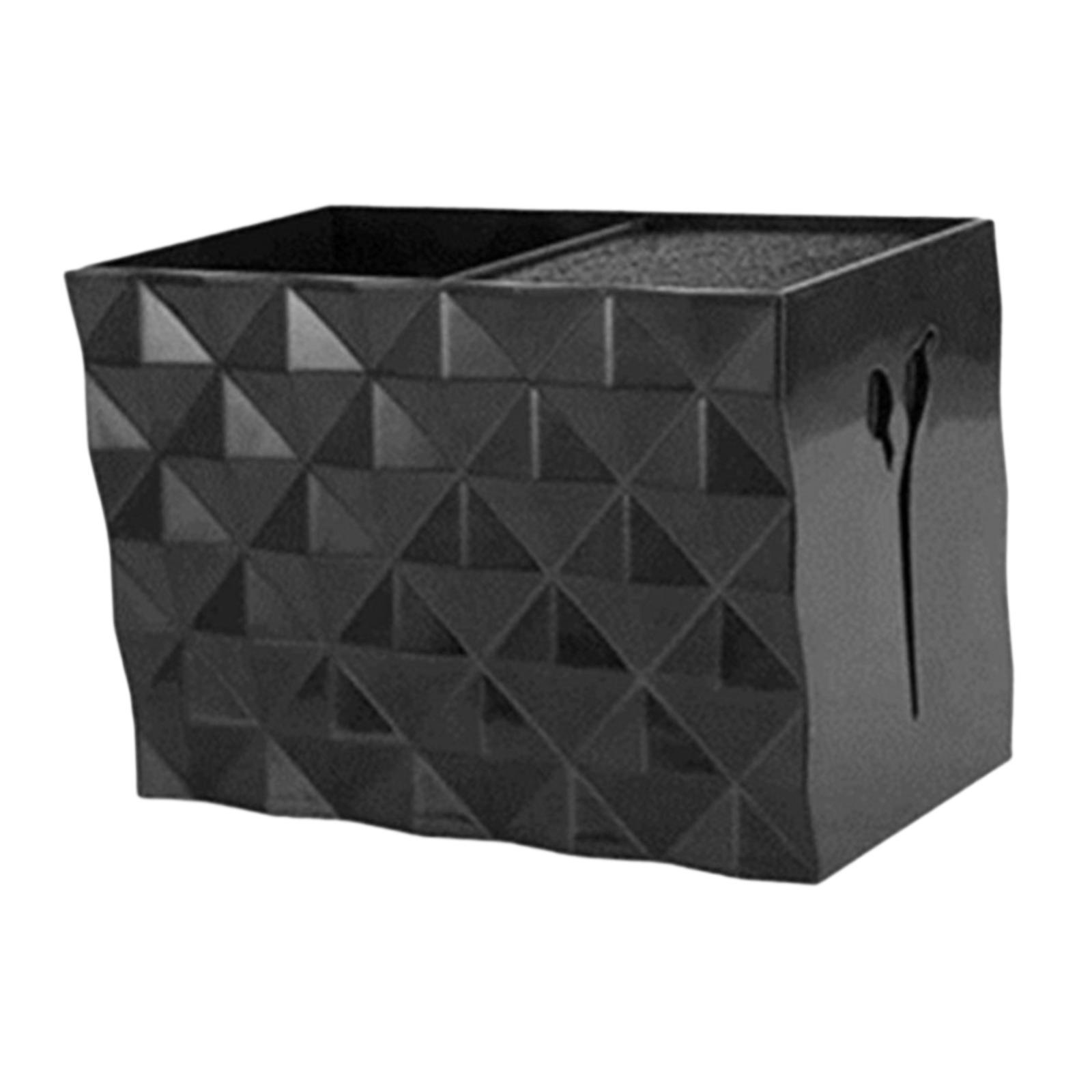 Magideal - Caja De Almacenamiento De Tijeras Para Peine, Caja De Soporte Para Tijeras, Tubo De Almacenamiento, Barbería, Soporte Para Tijeras Antideslizante, Par Negro