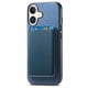 thumbnail image 5 of Funda de Cuero Magnética con Tarjetero para iPhone 16 Plus Cubierta Delgada Azul, 5 of 5