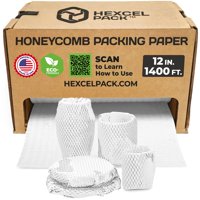 Papel De Embalaje Hexcelpack Honeycomb 30,5 Cm X 427 M, Blanco