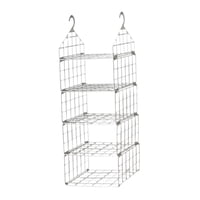 Magideal - Organizador De Armario Colgante Elegante Y Funcional, Perchero Móvil Para Guardarropa Blanco