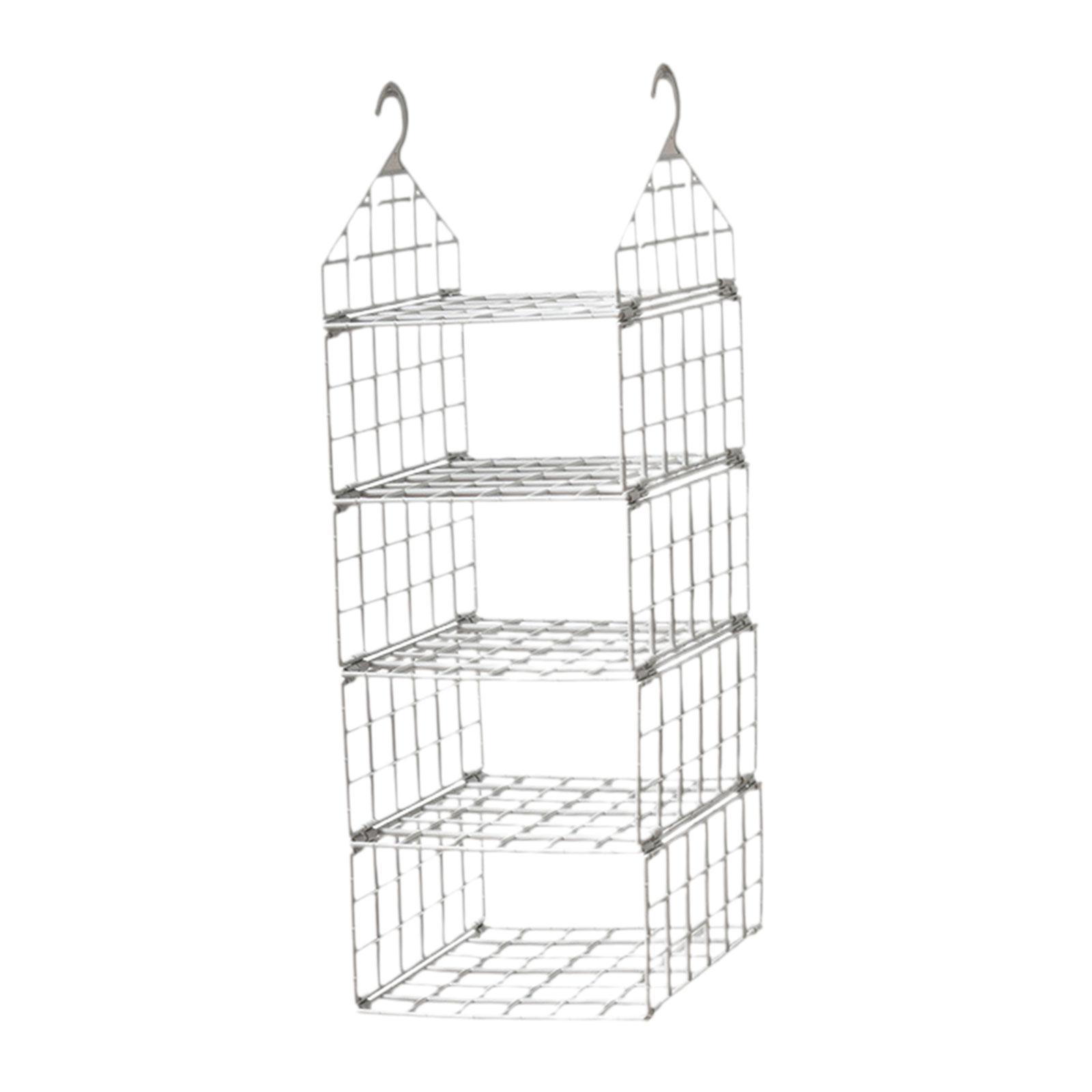 Magideal - Organizador De Armario Colgante Elegante Y Funcional, Perchero Móvil Para Guardarropa Blanco