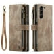 thumbnail image 1 of Wallet Case Artificial Leather Card Holder, Magnetic Kickstand & Zipper For Samsung Galaxy S23 S22 S21 S20 Ultra S21 FE S10 S9 S8 Plus Note 10 Note 20 Ultra, 1 of 3
