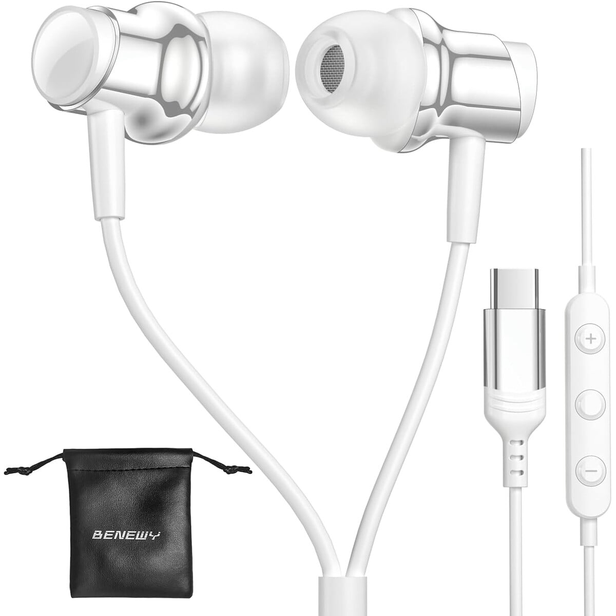 Audífonos Usb-c Benewy Me962 Micrófono Samsung S25 S24 S23 Ultra S22 A55 A54