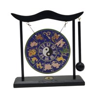 Bothyi - Mini Gong Latón Gong Gong Ornamento Escritorio De Oficina Decoración Hogar Estilo F