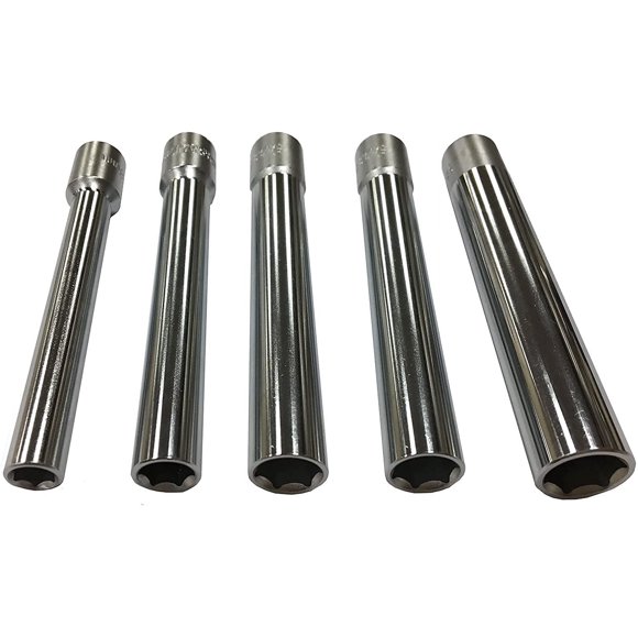 Juego de dados profundos métricos CTA Tools 1700 de 5 piezas, 8-14 mm, con 120 mm