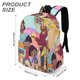 thumbnail image 3 of Nikhil y Jay-theme Backpack, Campus style schoolbag Bookbag with Adjustable Shoulder Straps And Large Zip Compartment, Unisex Travel Bags.42x30x15cm, 3 of 6