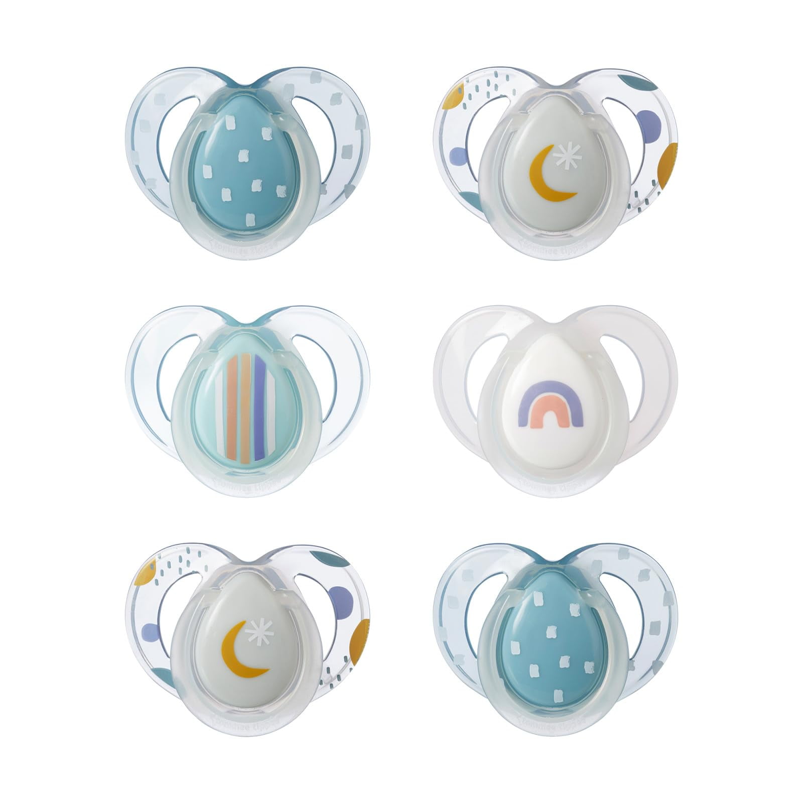 Chupete Tommee Tippee Nighttime De 6 A 18 Meses Con Brillo En La Oscuridad