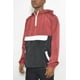 thumbnail image 1 of Saronite Chaqueta Anorak Casual con Capucha, Manga Larga, Cortavientos, Burdeos/negro (para Mujer), 1 of 1