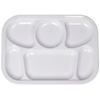 Plato Yanco Ns-803W Nessico De Melamina Con 6 Compartimentos, 13 X 24 Cm