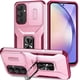 thumbnail image 1 of Funda Armada para Samsung Galaxy A55 5G con Tapa Deslizante y Soporte Magnético Giratorio Rosa, 1 of 5