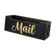 thumbnail image 2 of Organizador De Correo De Madera Multiusos Decorativo Negro Montado En La Pared O Encimera, 2 of 5