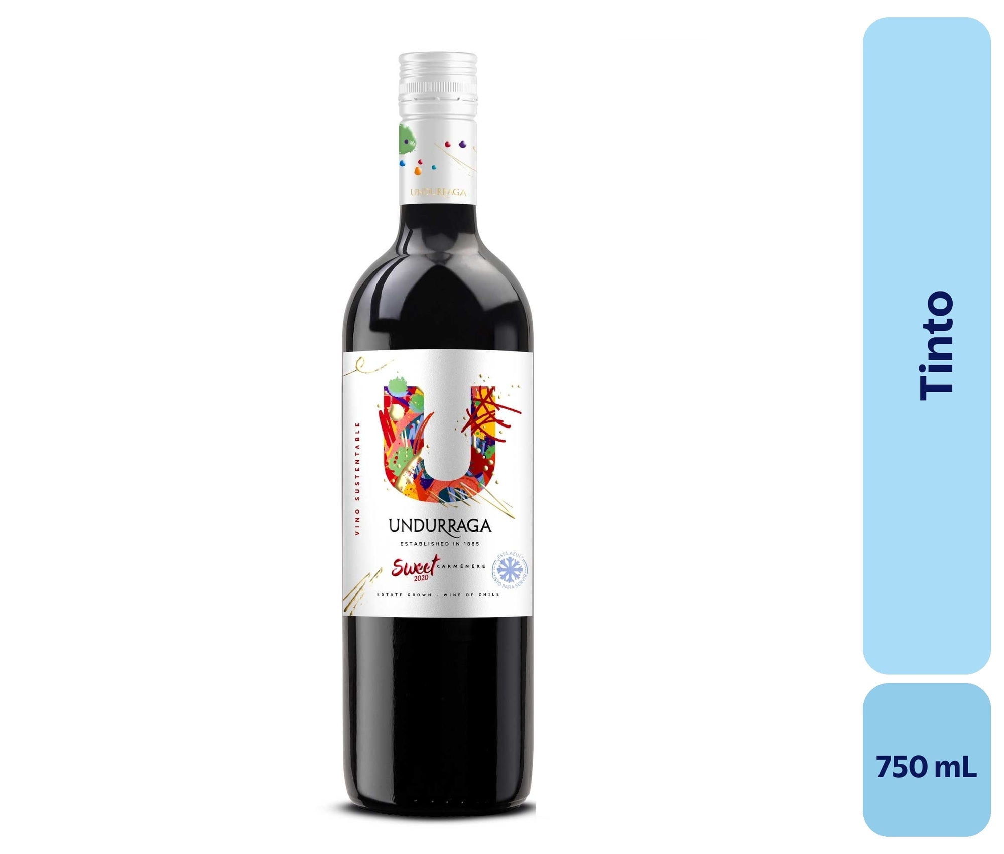 Vino Tinto Botella 750 mL Undurraga