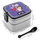 thumbnail image 2 of BT21 Fiambrera de Doble Capa, Contenedor de Almuerzo Portátil Apilable, Almacenamiento de Alimentos Hermético a Prueba de Fugas, 1000ml, 2 of 6
