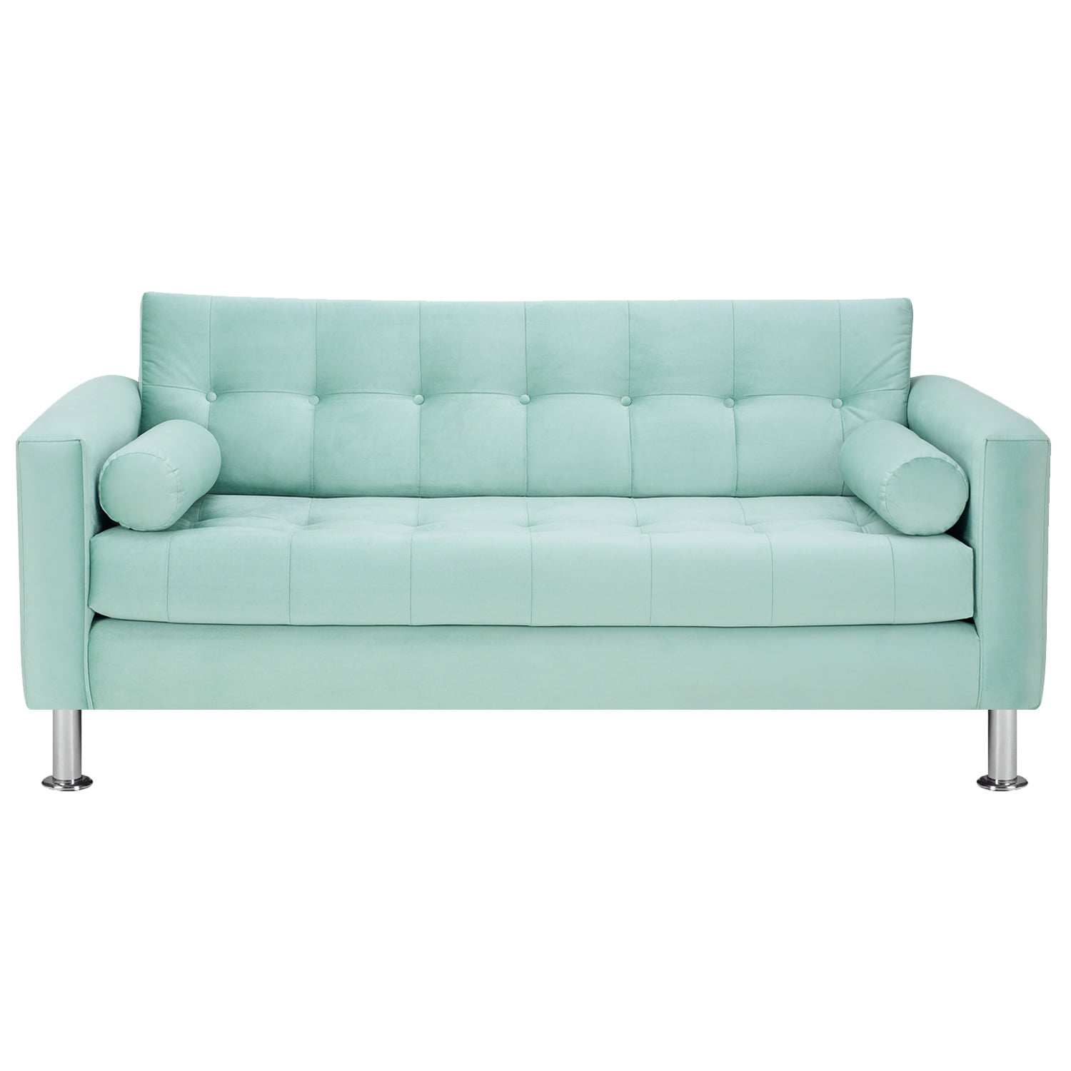 Bodevir - Sofa Retro 3c Felpa 12 Verde Agua