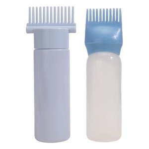 Ioensy - 2 Botellas Aplicadoras De Peine Para Raíces, Cepillos Aplicadores De Botella De Tinte Para El Cabello Para Salón Azul