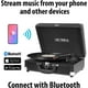 thumbnail image 2 of Tocadiscos Vintage De 3 Velocidades Bluetooth Cognac, 2 of 3