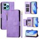 thumbnail image 1 of Funda tipo libro para Realme C51 4G con bolsillo con cremallera, cierre magnético, 7 ranuras para tarjetas y correa para la muñeca., 1 of 6