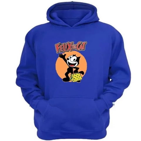 Genérico - Polerón Canguro El Gato Felix Azul Talla Xl Unisex