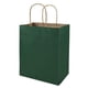 thumbnail image 1 of Bolsa de papel Bagmad Kraft 100, paquete de 20 x 12 x 25 cm con asas, color verde, 1 of 7