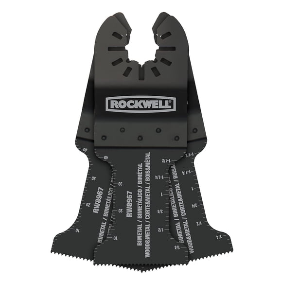 Cuchillas multiherramienta oscilantes Rockwell RW8967.3, paquete de 3, 3,5 cm