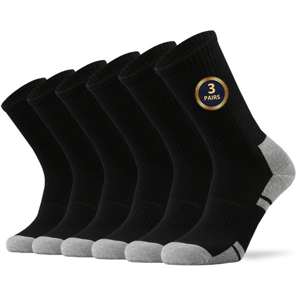 Calcetines Ortis Crew Negro XL - Pack de 3 pares