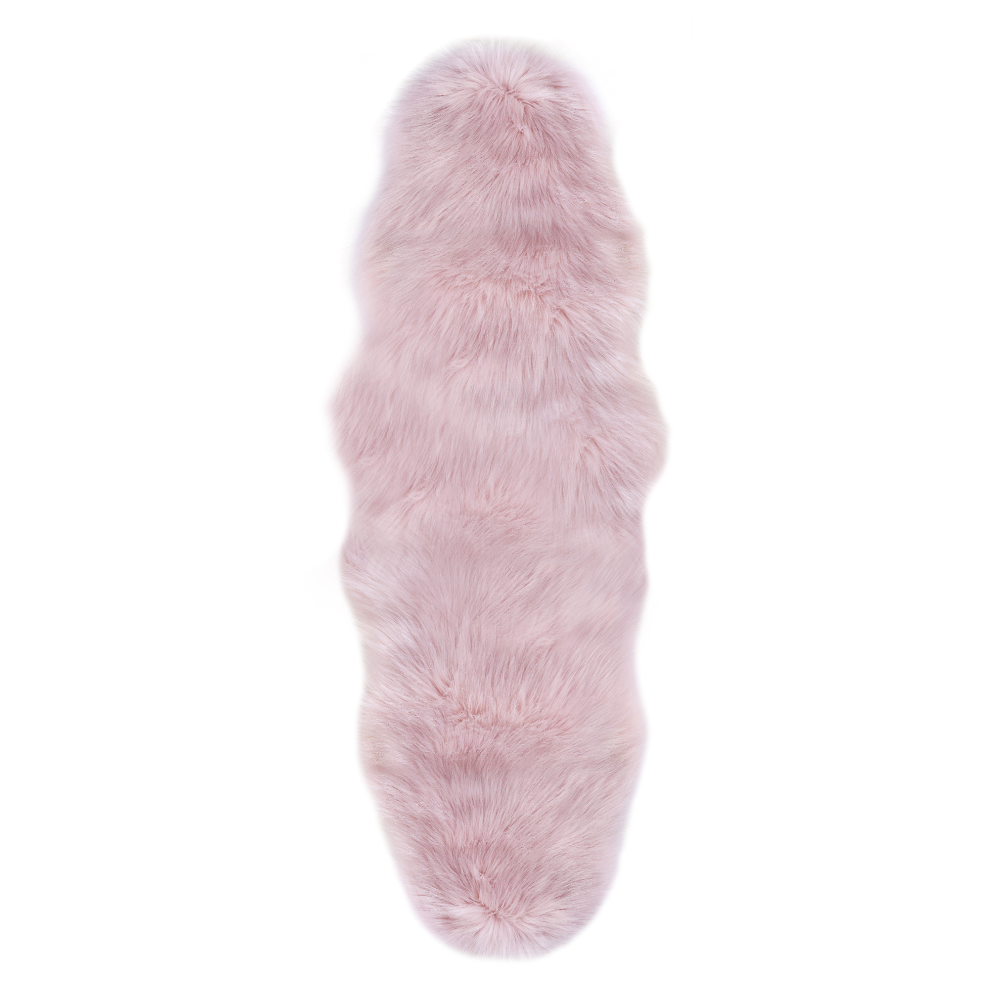 Regalitolindo - Alfombra Nórdica Pelo Largo 180X55 Cm. Rosa