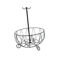 Bothyi - Soporte Para Frutero Con Colgador De Plátano, Soporte Para Cesta De Frutas De Cocina, Grande, Negro